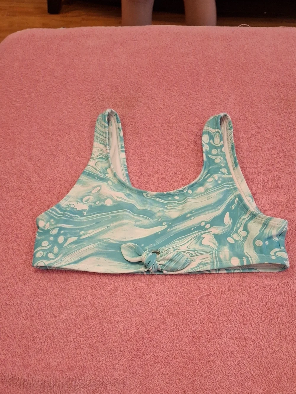 Old Navy Blue and White Swimsuit Size Xl (10-12)